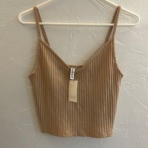 H&M Tan/ Light Brown Cami / Tank Ribbed